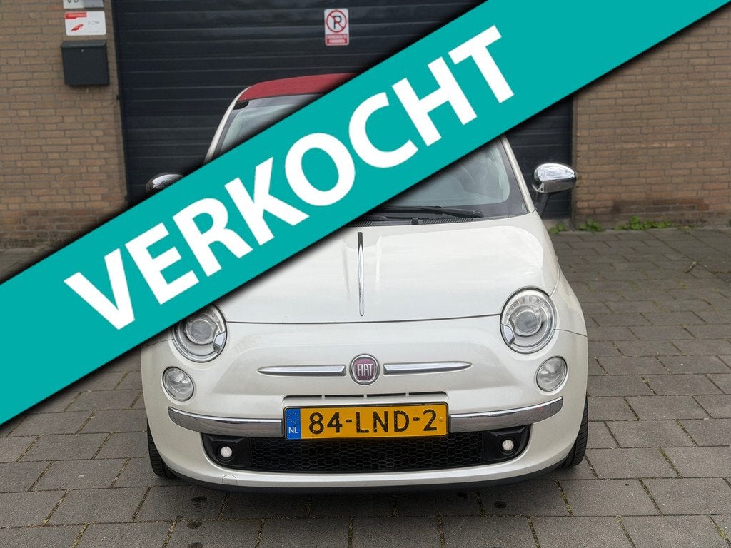 Fiat 500 C 1.2 Rock Automaat cabrio Leder Clima PDC Apk rijd, Auto's, Fiat, Euro 5, Gebruikt, Cabriolet, Bedrijf