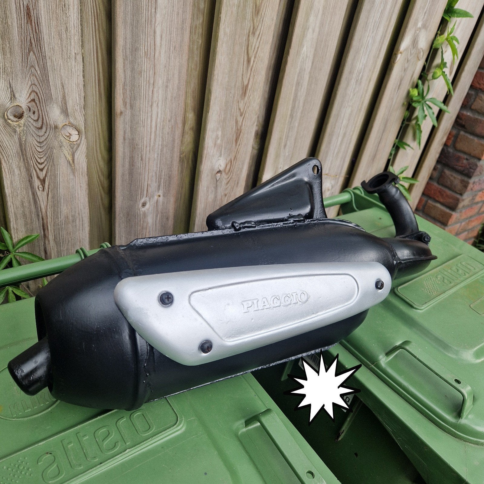Nette Piaggio sm04 uitlaat met voor bocht, Ophalen, Gebruikt, Uitlaat, Piaggio