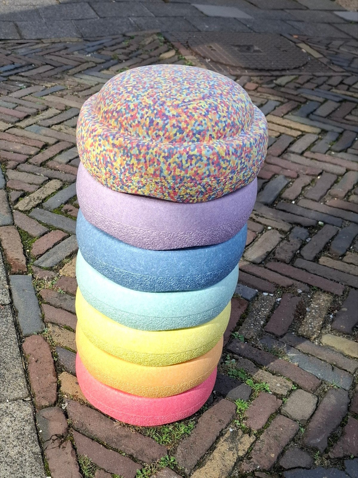 stapelstein pastel set incl. balans planken, Ophalen, Gebruikt, Overige merken