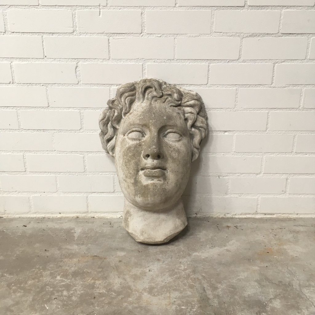 Oud klassiek romeins of grieks hoofd sculptuur beeld buste, Antiek en Kunst, Curiosa en Brocante, Ophalen