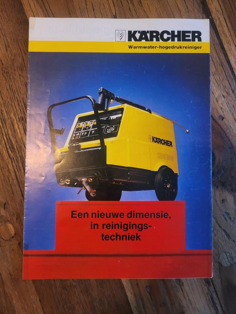 folder Kärcher warmwater-hogedrukreiniger, Boeken, Ophalen of Verzenden, Zo goed als nieuw