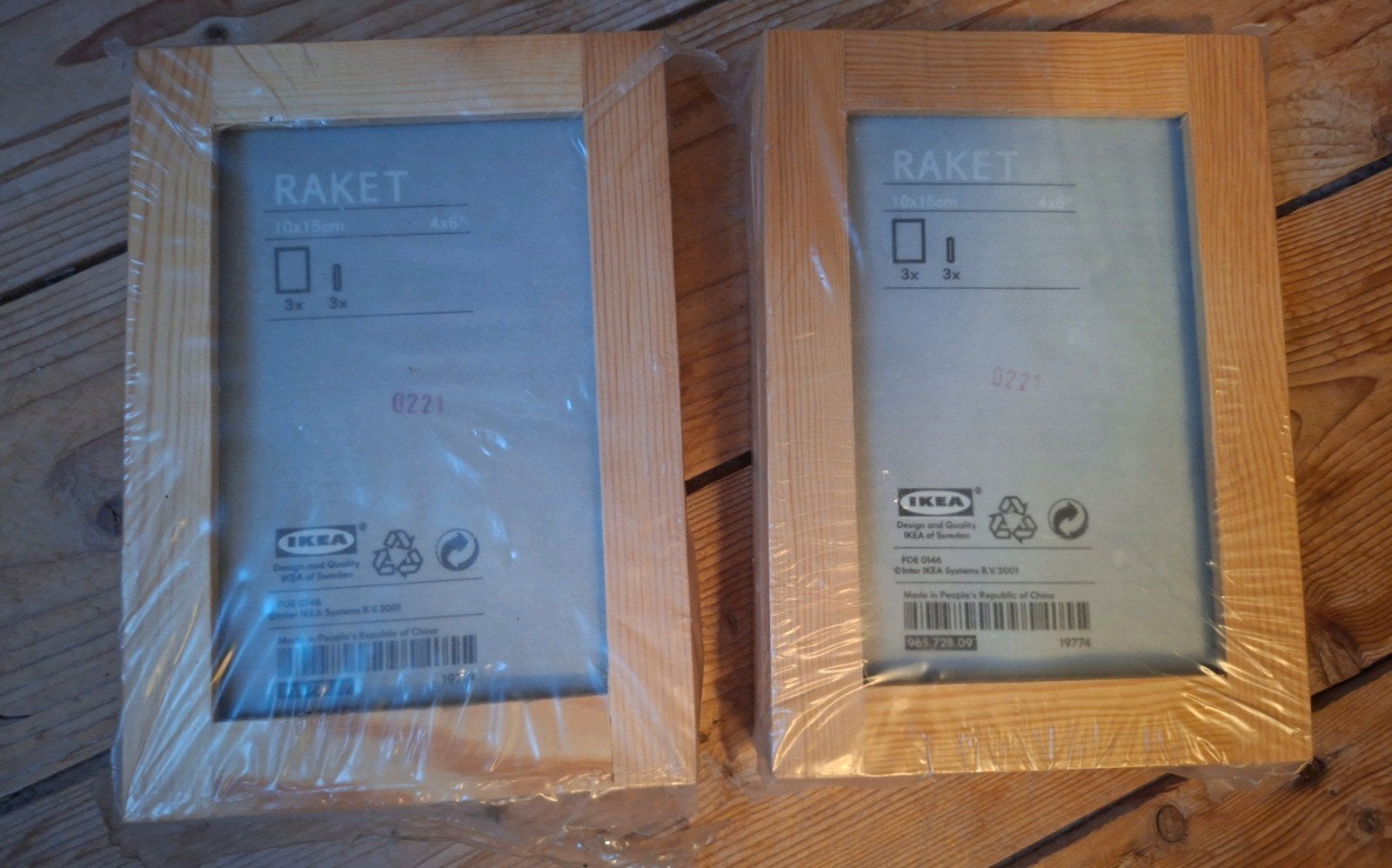 2x3 houten ikea fotolijstjes 10x15cm, Ophalen of Verzenden, Nieuw