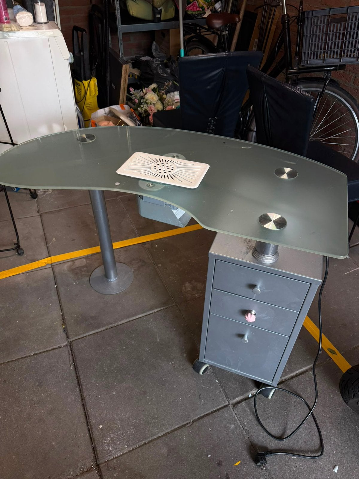 Nagel tafel met afzuiging ophalen zoetermeer, Ophalen of Verzenden, Zo goed als nieuw