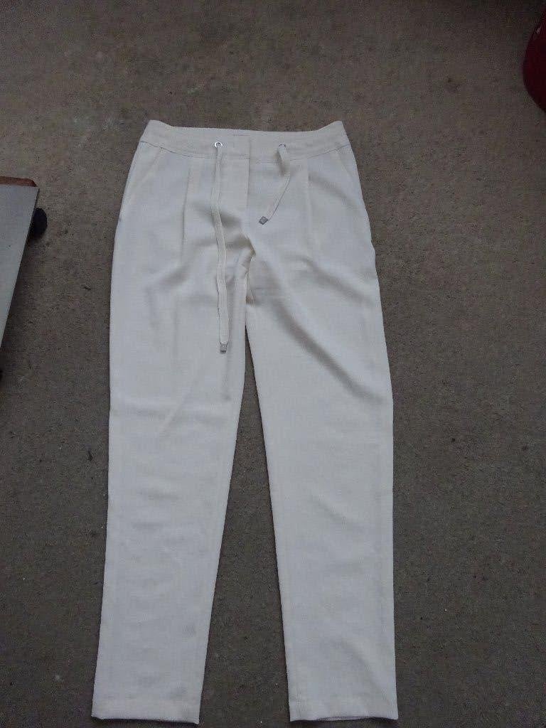 Marccain broek mt 1= 34, Wit, Ophalen of Verzenden, Zo goed als nieuw, Maat 34 (XS) of kleiner
