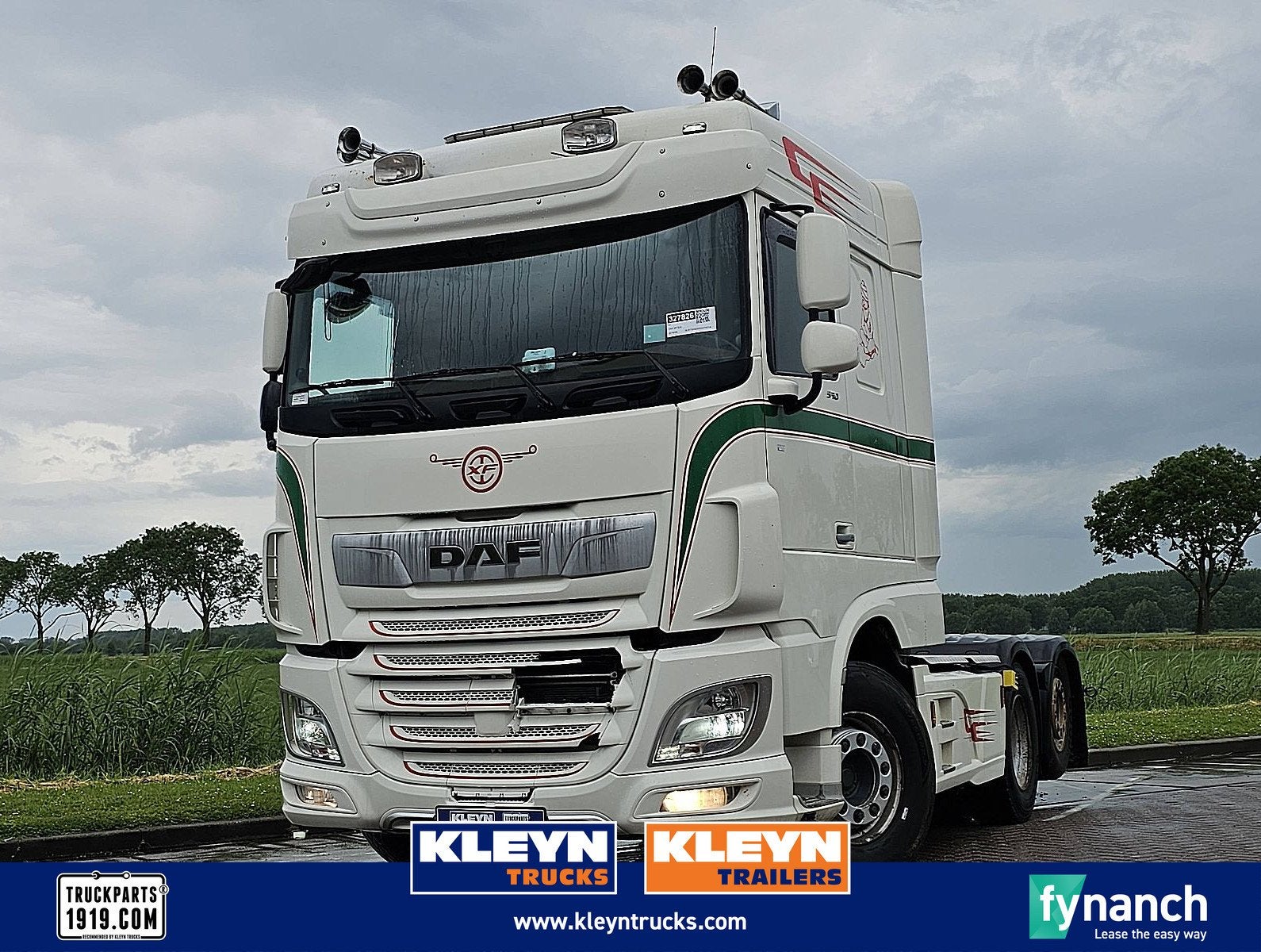DAF XF 530 6x2 ftr spacecab, Auto's, Vrachtwagens, Automaat, Euro 6, Stoelverwarming, Wit