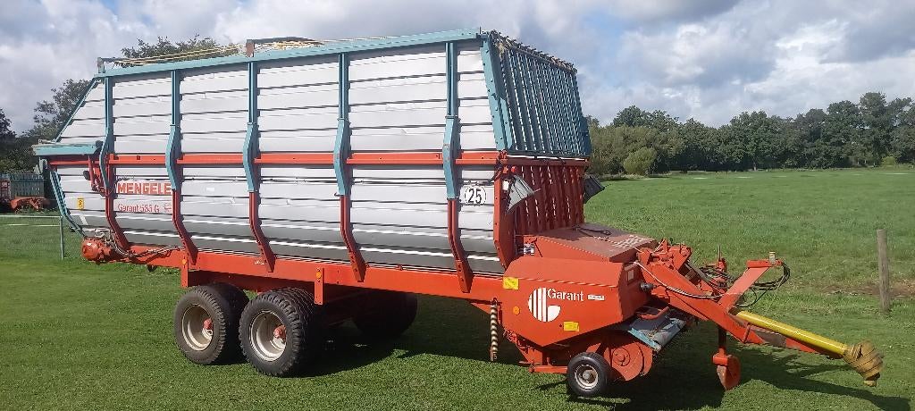 Mengele ladewagen 535 en aggregaat, Ophalen, Veehouderij, Weidebouw