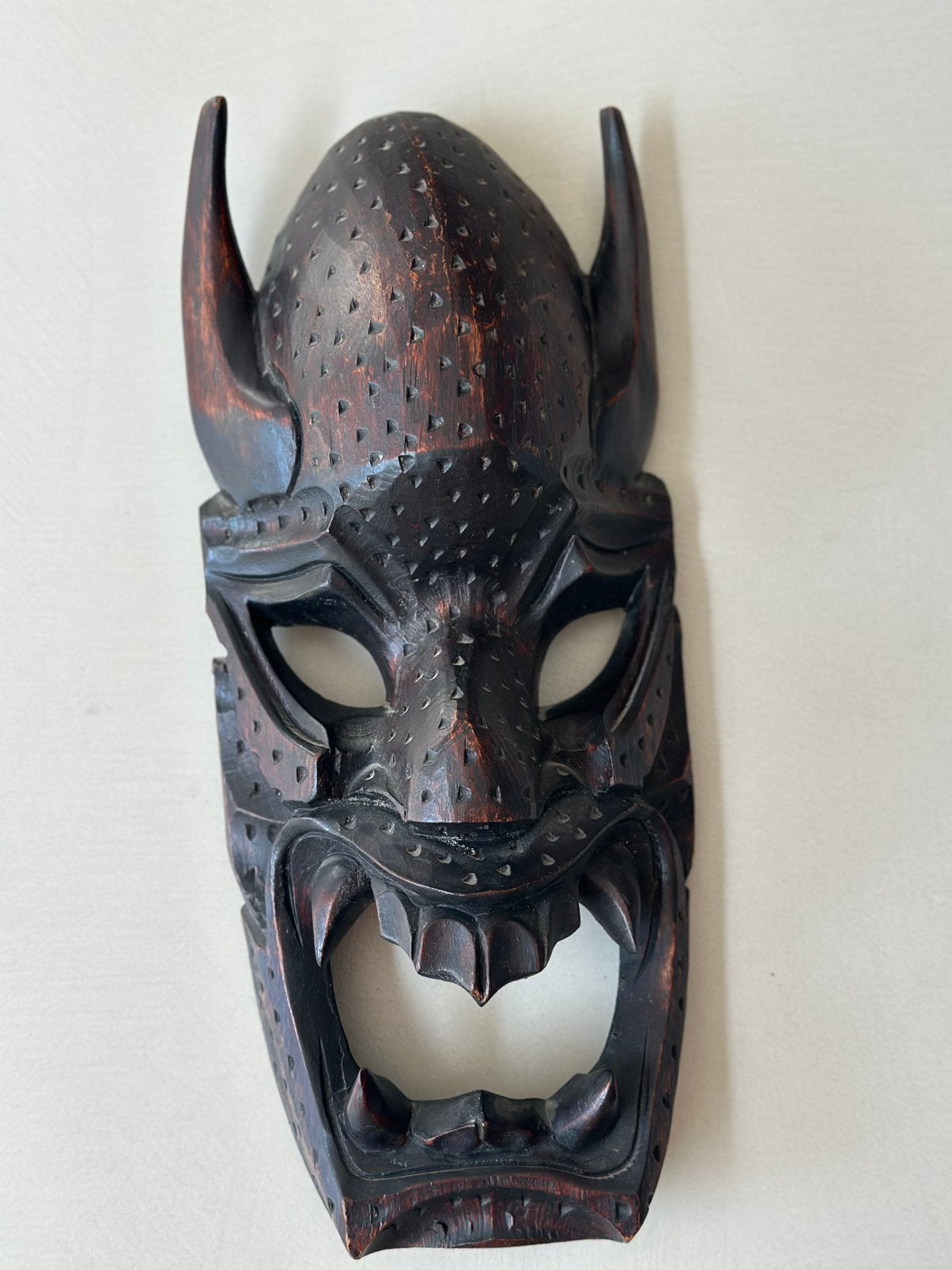Handgesneden houten masker – Handmade Philippines – 37 cm, Ophalen of Verzenden, Gebruikt