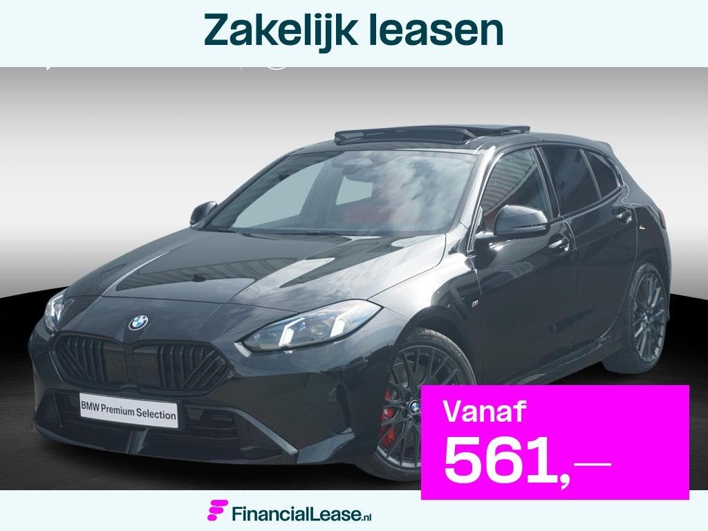 BMW 1 Serie 120 M Sportpakket Pro 19'' / Harman Kardon / Pan, Stof, Euro 6, Met garantie (alle), Zwart
