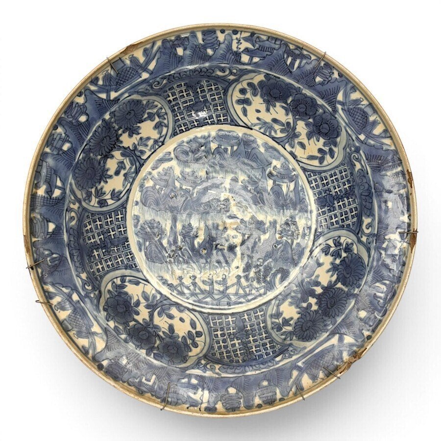 Chinees porseleinen Swatow schotel, Antiek en Kunst, Antiek | Porselein, Ophalen of Verzenden