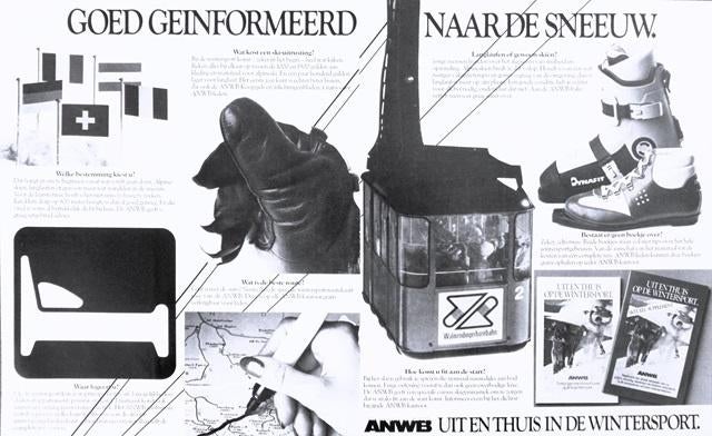 Vintage advertentie reclame ANWB 1981 auto, Verzamelen, Ophalen of Verzenden, Gebruikt, Overige typen