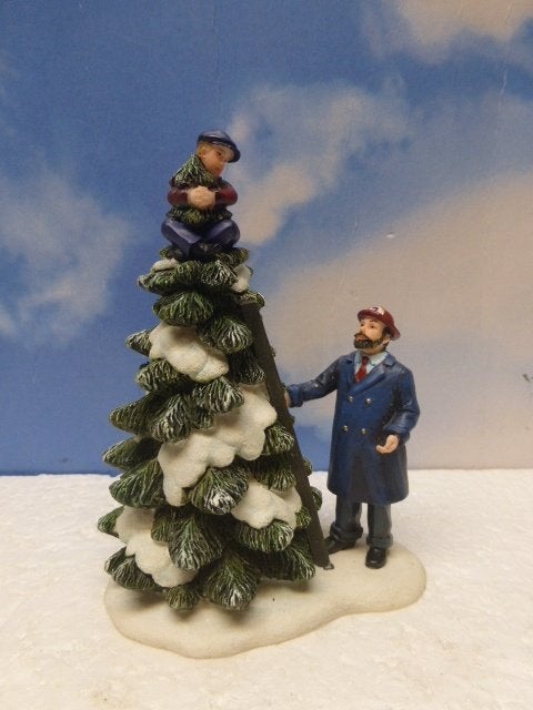 luville Winston and George kerstdorp popptjes figurines, Ophalen of Verzenden, Zo goed als nieuw