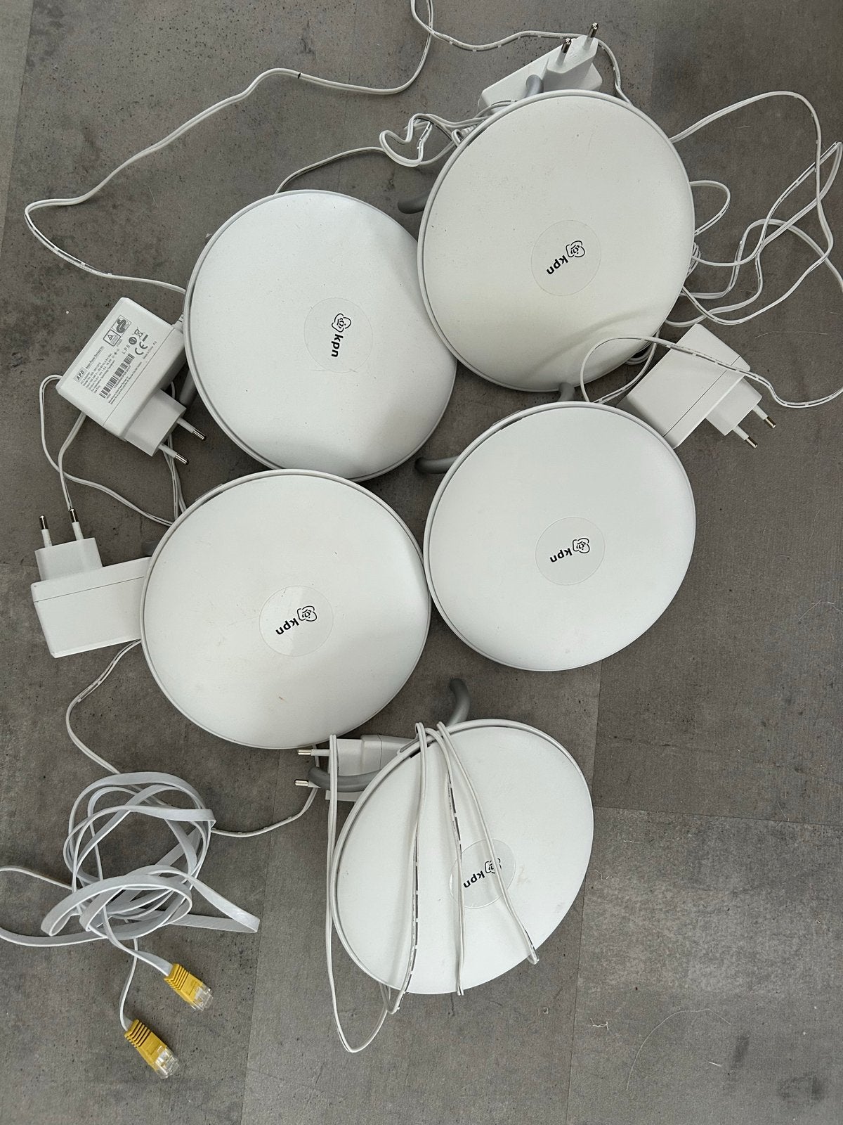 KPN SuperWifi punten (5 stuks) met adapters en kabels, Ophalen of Verzenden, Gebruikt