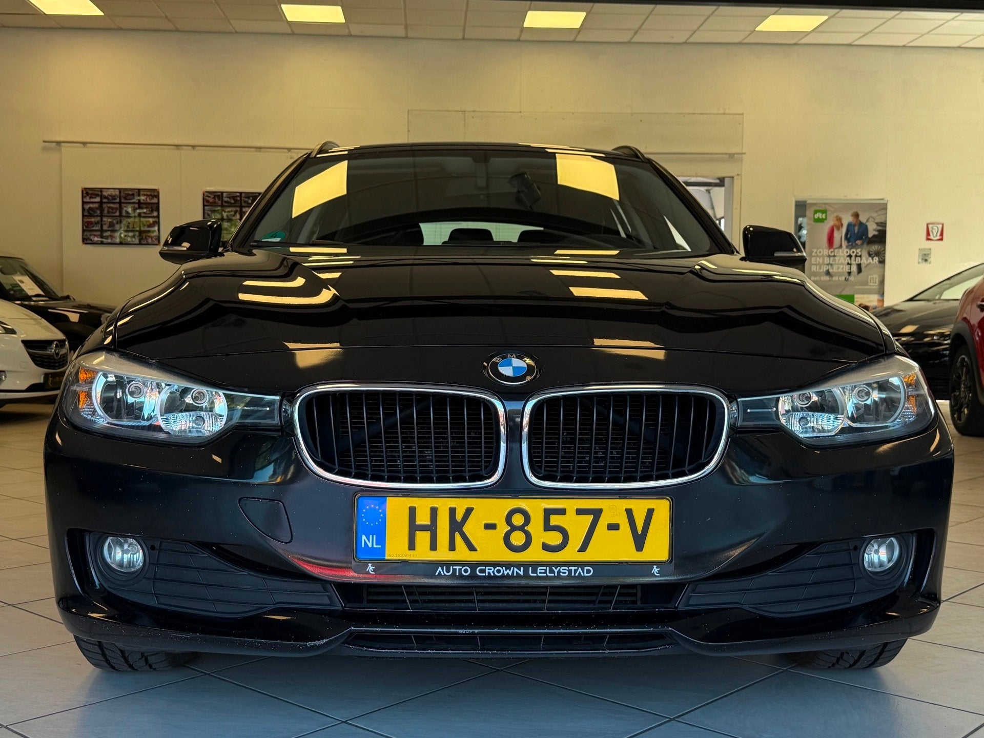 BMW 3-serie Touring 316i Executive bj. 2014 Navi Stoelverwar, Auto's, Gebruikt, Euro 6, 4 cilinders, Zwart