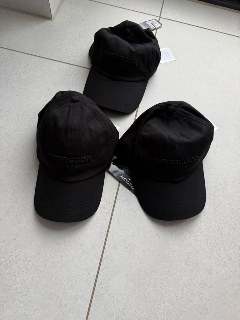 McGregor Zwarte Baseball Caps - Nieuw met labels, Ophalen of Verzenden, Zo goed als nieuw, One size fits all, Pet