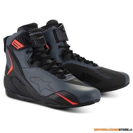 Alpinestars Faster-4 Motorschoenen, Zwart-Antraciet-Rood, Motoren, Ophalen of Verzenden, Nieuw met kaartje