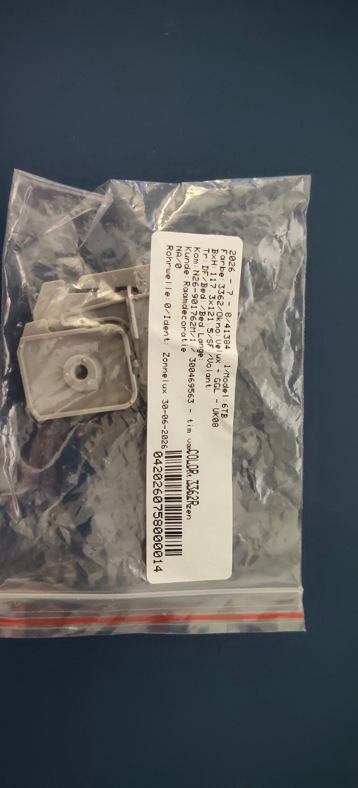 Velux Rolgordijn UK08 GGL Montageblokjes (Reserveonderdeel), Inclusief montageonderdelen, Overige merken, Nieuw, Ophalen of Verzenden