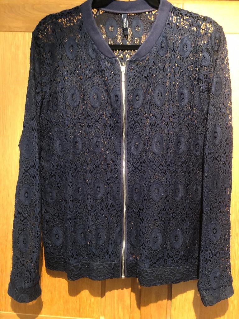 kanten Paprika vestje (1), Blauw, Maat 42/44 (L), Ophalen of Verzenden, Zo goed als nieuw