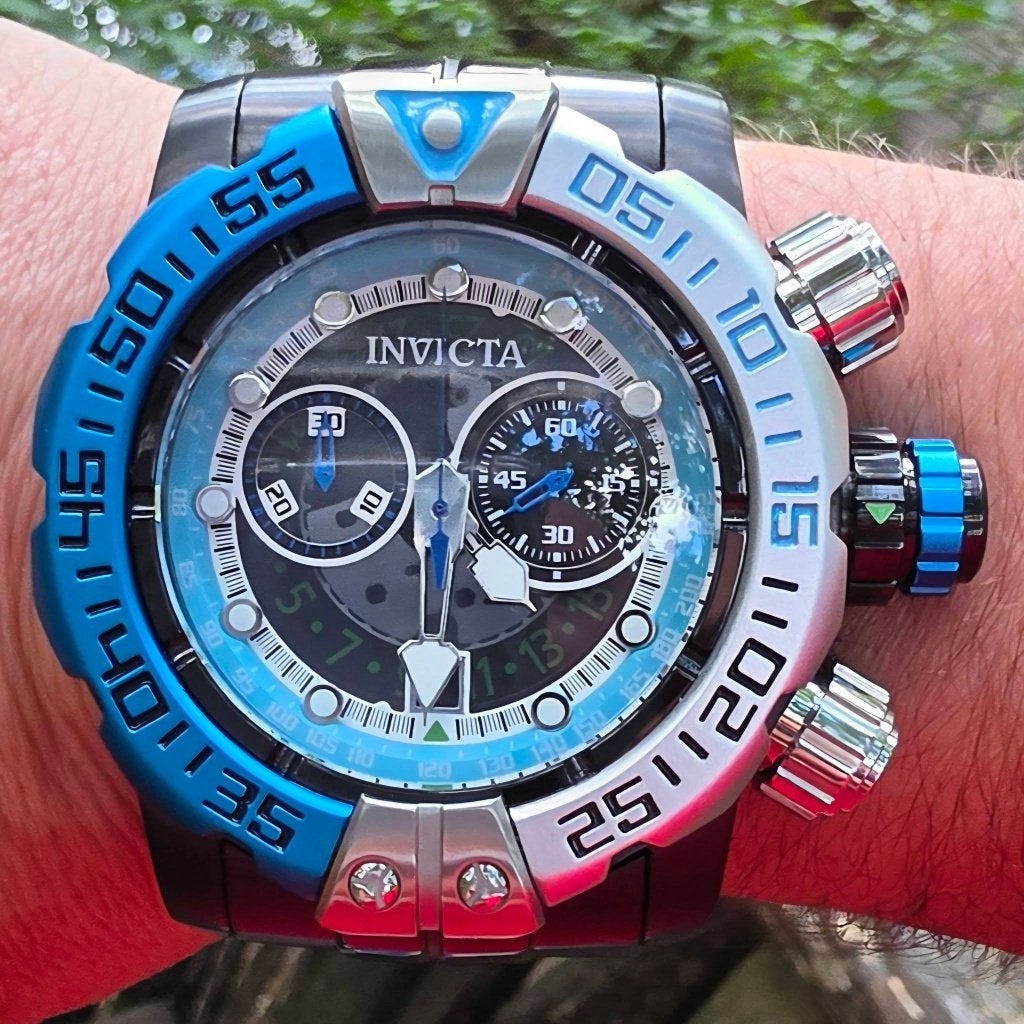 invicta seahunter next gen 58 mm zonder kroon nieuw in doos, Overige merken, Staal, Staal, Polshorloge