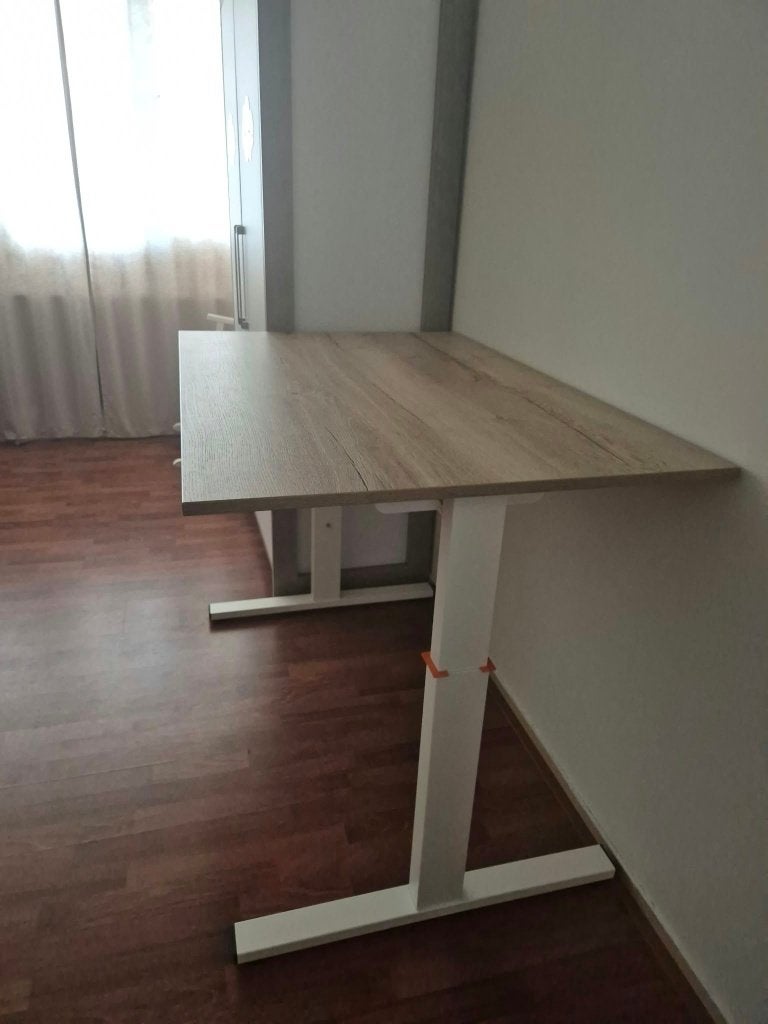 Vepa Bureau (120x80) Mechanisch Verstelbaar & Stijlvol, Huis en Inrichting, Bureaus, Ophalen, Zit-sta bureau, 120 cm, Hout