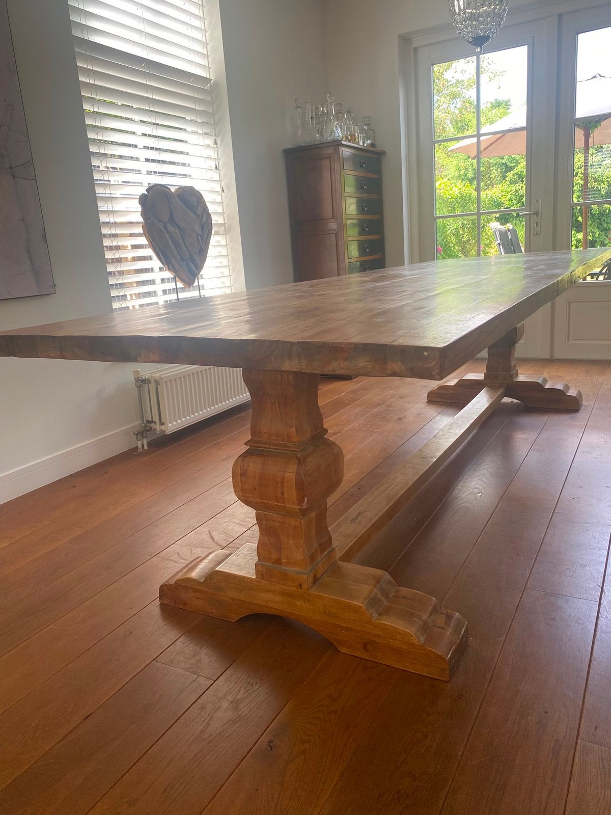 Te koop kloostertafel 300x100x78 cm, Ophalen, Gebruikt, 100 tot 150 cm, 200 cm of meer