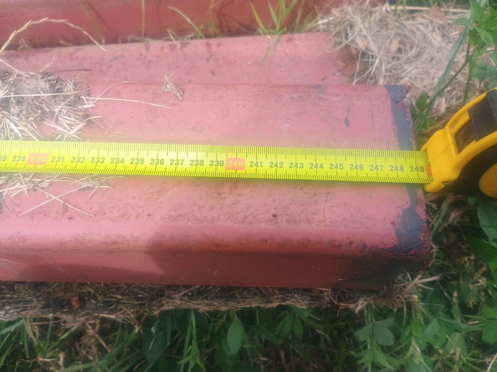 Stalen kokerprofiel 100x100 4mm dik - 8 lengtes van 2,5m, Ophalen of Verzenden, Gebruikt, IJzer