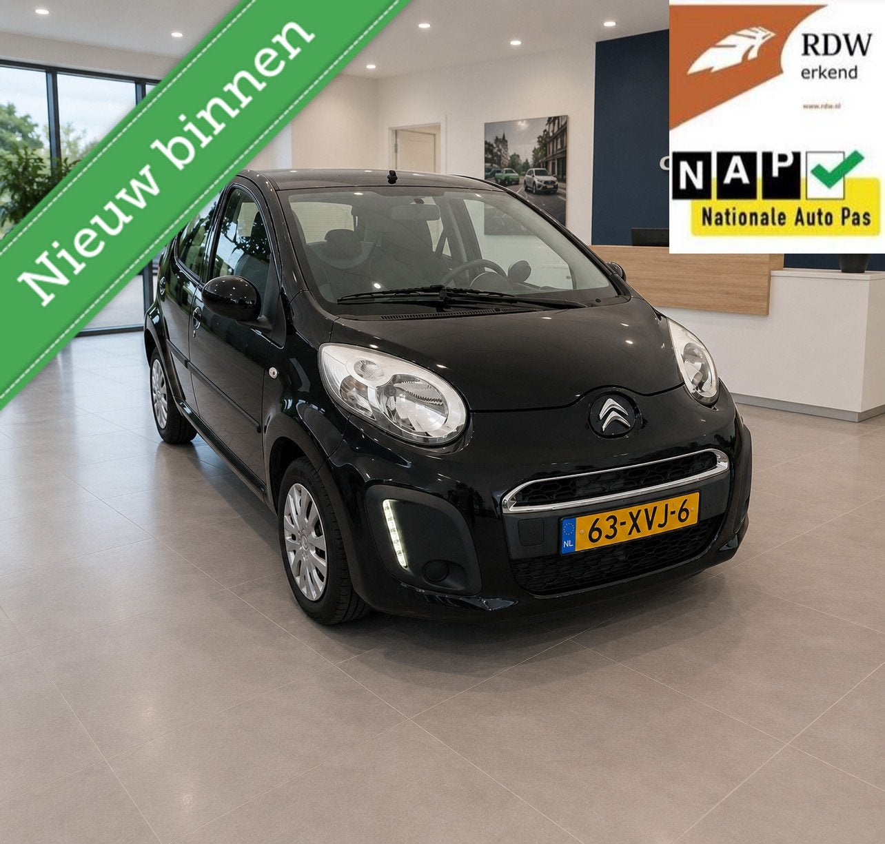 Citroen C1 1.0 Collection 2012 FACELIFT 89dkm NAP Airco/LED, Auto's, Citroën, Voorwielaandrijving, Euro 5, Gebruikt, C1