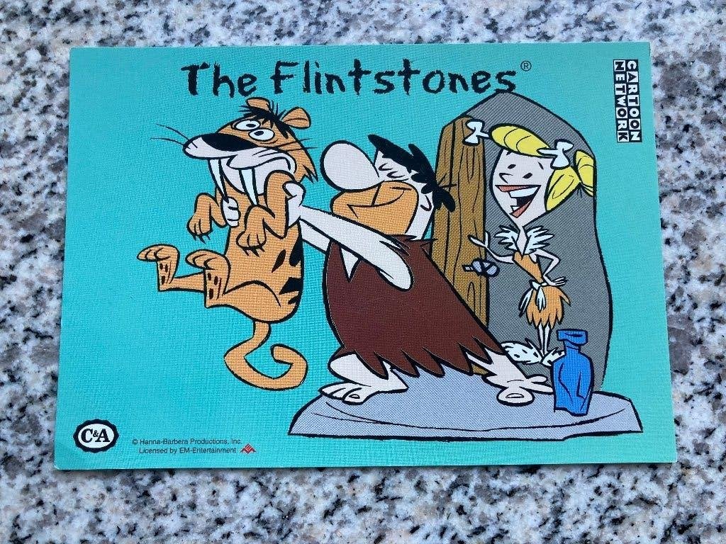 Kaart van The Flintstones, Verzamelen, Ophalen of Verzenden, 1960 tot 1980, Overige thema's