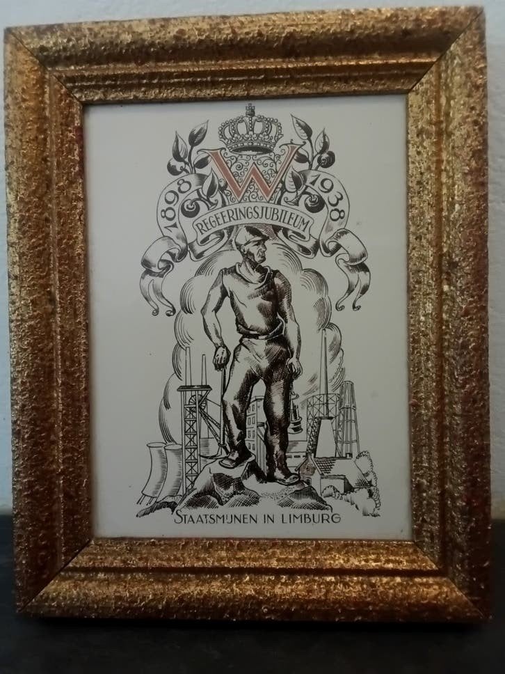 Staatsmijnen Limburg 40 jarig Regeringsjubileum Wilhelmina, Ophalen of Verzenden