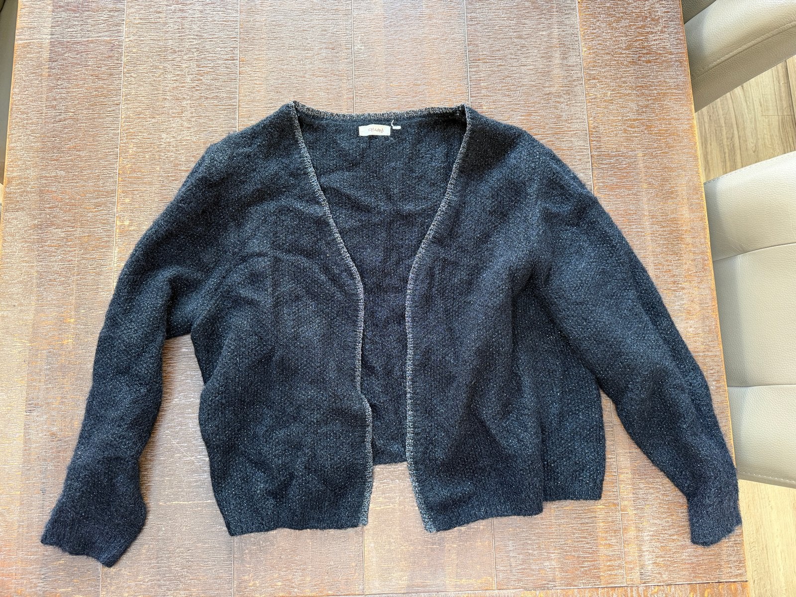 Paprika vest maat 48 met zilverdraad, Verzenden, Gedragen, Maat 46/48 (XL) of groter, Zwart