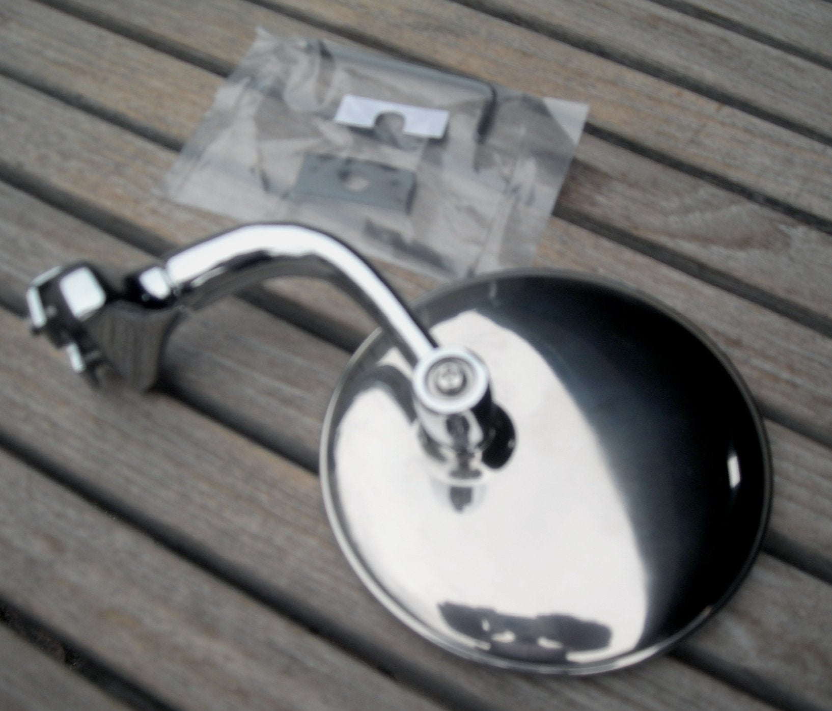 Chrome oldtimer klemspiegel Hotrod, Ophalen of Verzenden, Nieuw