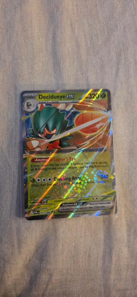 Decidueye ex #12 Pokémon Kaart, Ophalen of Verzenden, Nieuw, Losse kaart