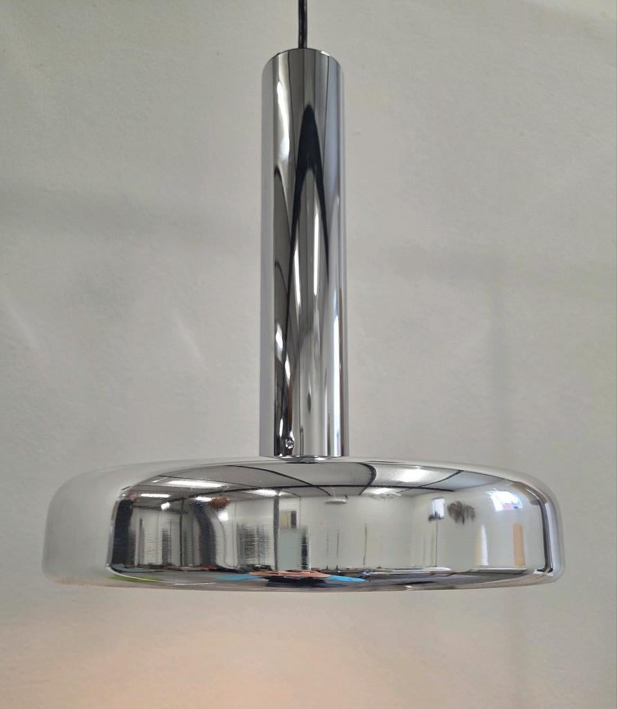 Space Age Sputnik Staff Hanglamp chroom jaren '70, Ophalen, Zo goed als nieuw, Minder dan 50 cm