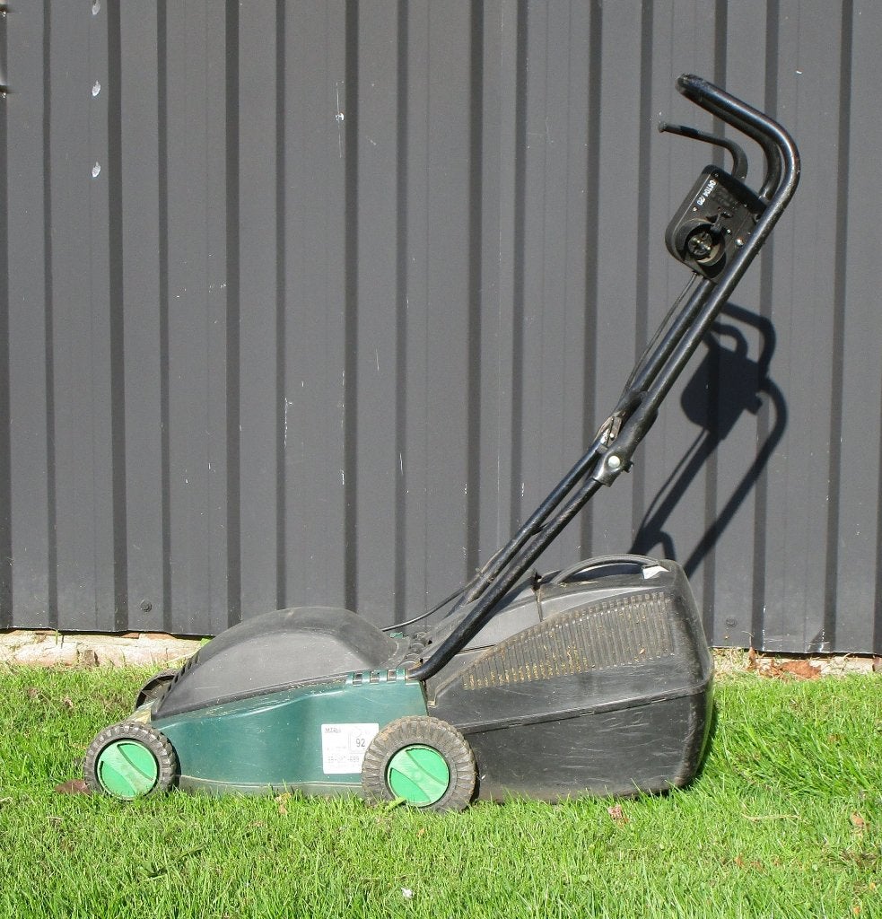 Electro Grasmaaier met opvangbak, Tuin en Terras, Grasmaaiers, Ophalen, Cirkelmaaier, Gebruikt, Elektrische grasmaaier