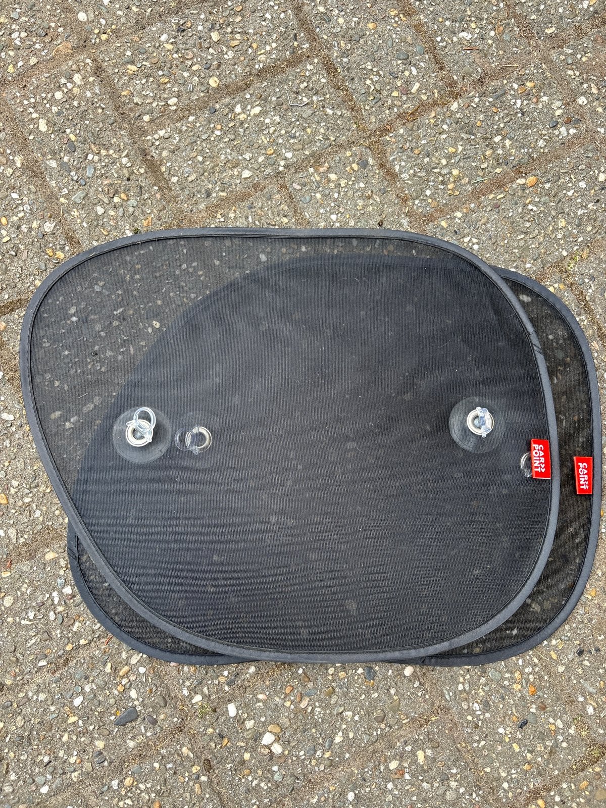 2x Autozonnescherm met zuignappen - Zwart, Ophalen, Zo goed als nieuw