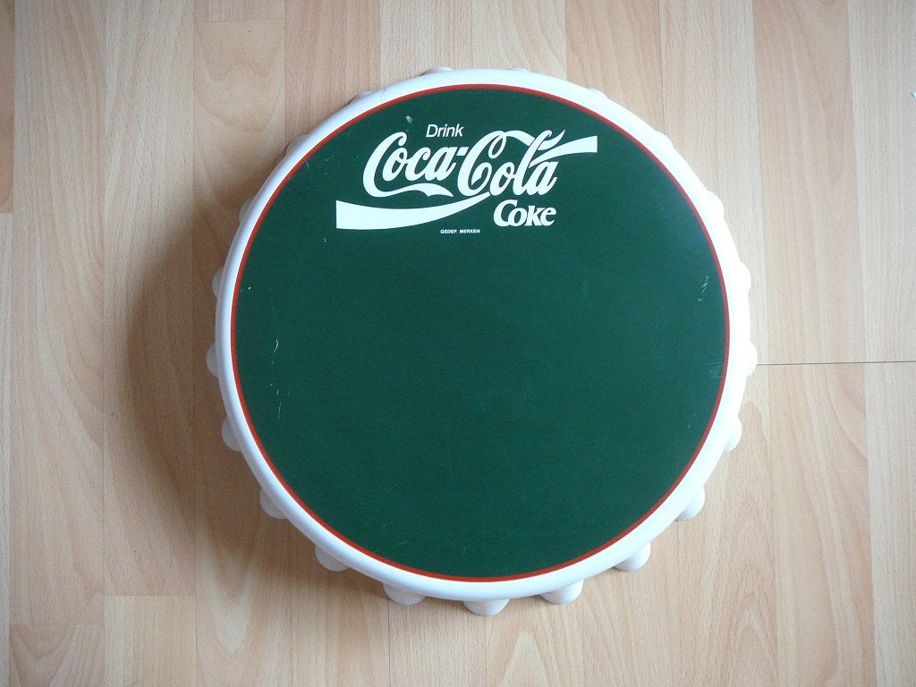 kunststof Coca-Coladop, 37,5 cm. doorsnee, Ophalen of Verzenden