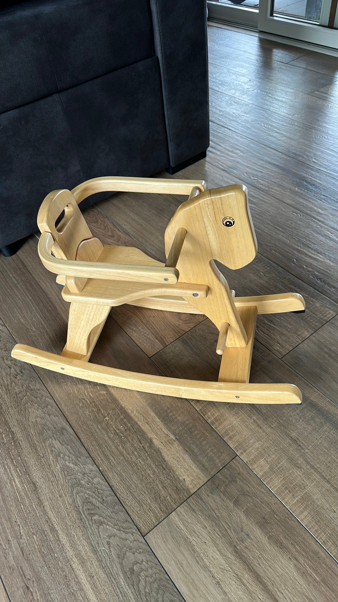 HOBBELPAARD blank hout. ERG MOOI, Kinderen en Baby's, Speelgoed | Houten speelgoed, Ophalen, Zo goed als nieuw