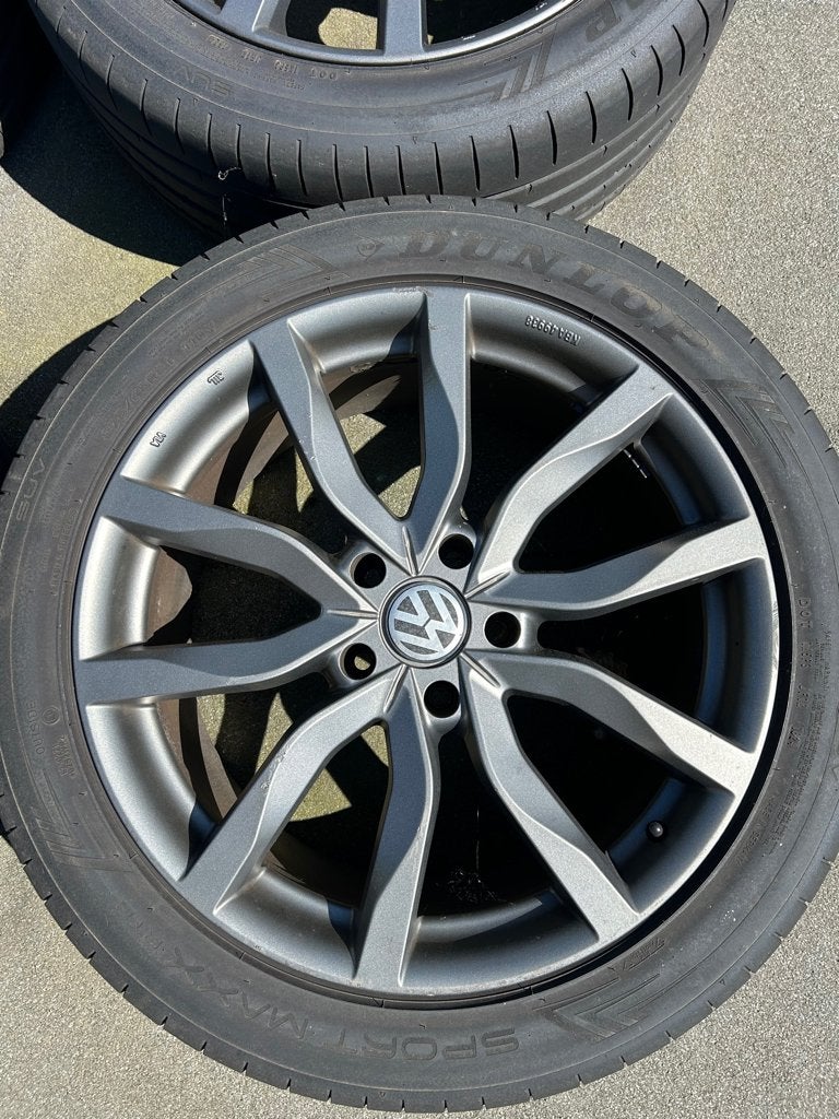 Dunlop Sport Maxx RT2 SUV banden met velgen 275/45 R21, Ophalen, Gebruikt, 275 mm, Banden en Velgen