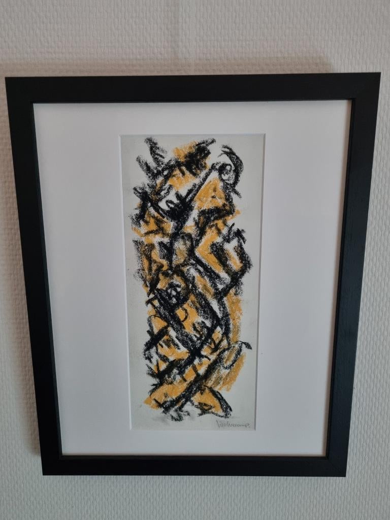 Theo Wolvecamp abstracte compositie, Ophalen
