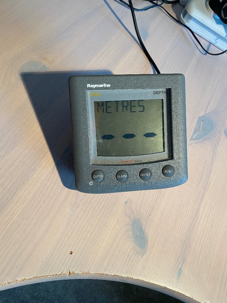 Raymarine ST60 Depth Dieptemeter flush Mount (Vlakke inbouw), Watersport en Boten, Ophalen of Verzenden