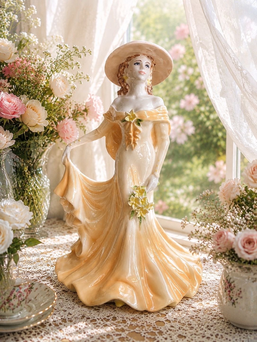 Coalport Ladies of Fashion June Figurine 1997, Verzamelen, Ophalen of Verzenden, Zo goed als nieuw, Mens