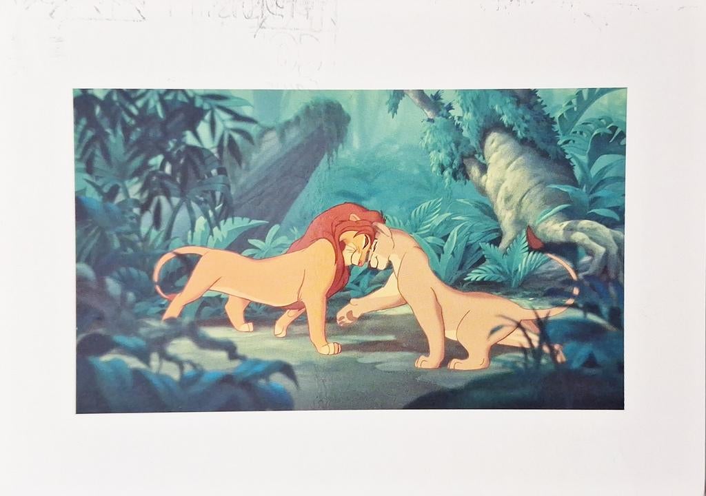 Disney - Lion King, Ophalen of Verzenden, Leeuwenkoning of Jungle Boek, Gebruikt, Papier, Kaart of Schrift