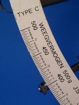 Ptt post weegschaal uit 1954, Ophalen, Minder dan 10 kg, Zo goed als nieuw, Hangweegschaal