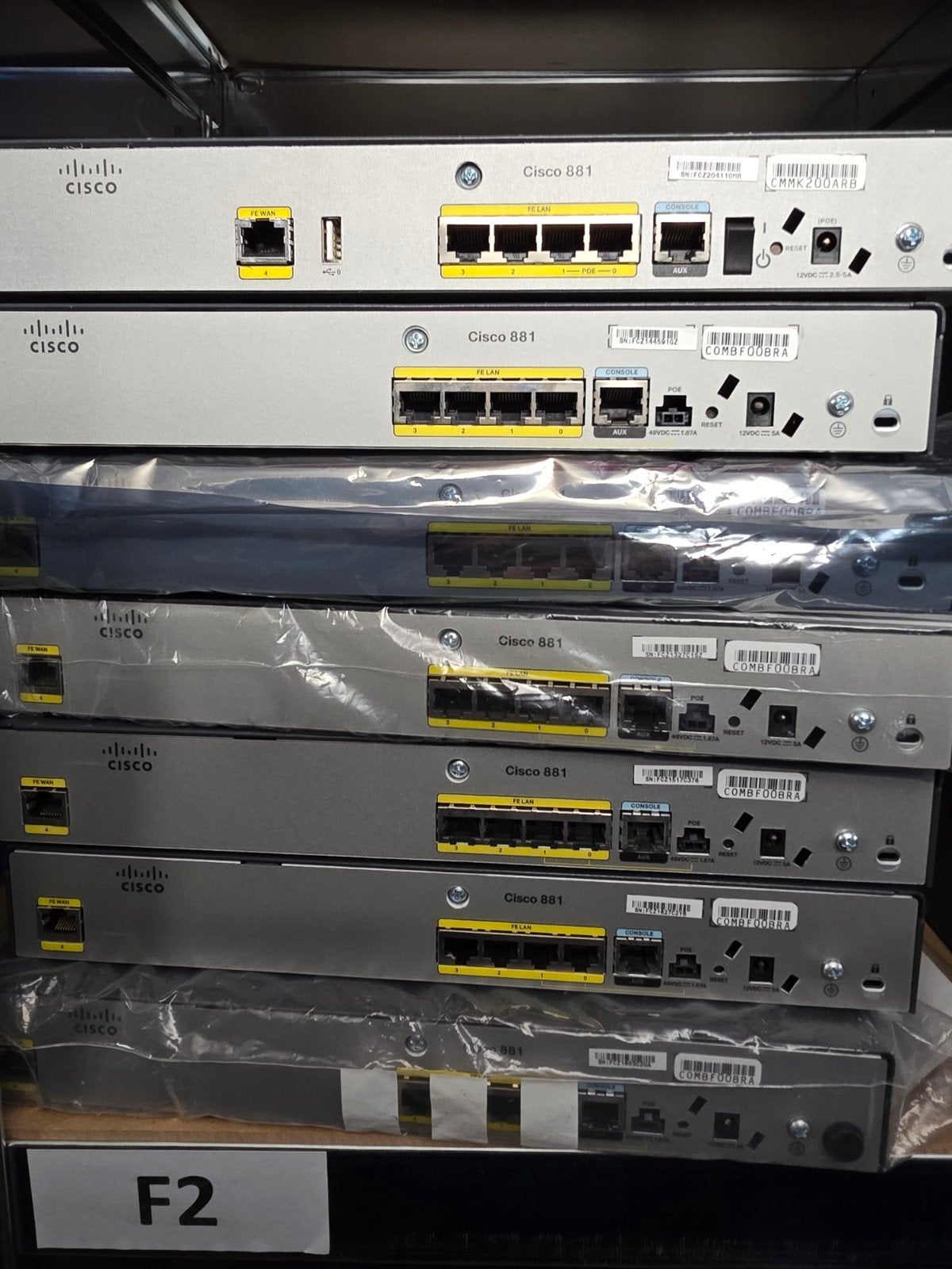 partij van 7x isco 881 Integrated Services Router - Nieuwsta, Ophalen of Verzenden, Zo goed als nieuw
