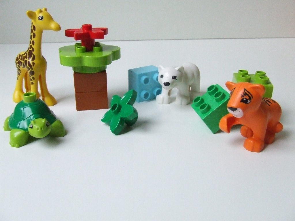 Duplo set 10801 – Jonge dieren / Baby Animals (compleet), Ophalen of Verzenden, Zo goed als nieuw, Compleet, Duplo