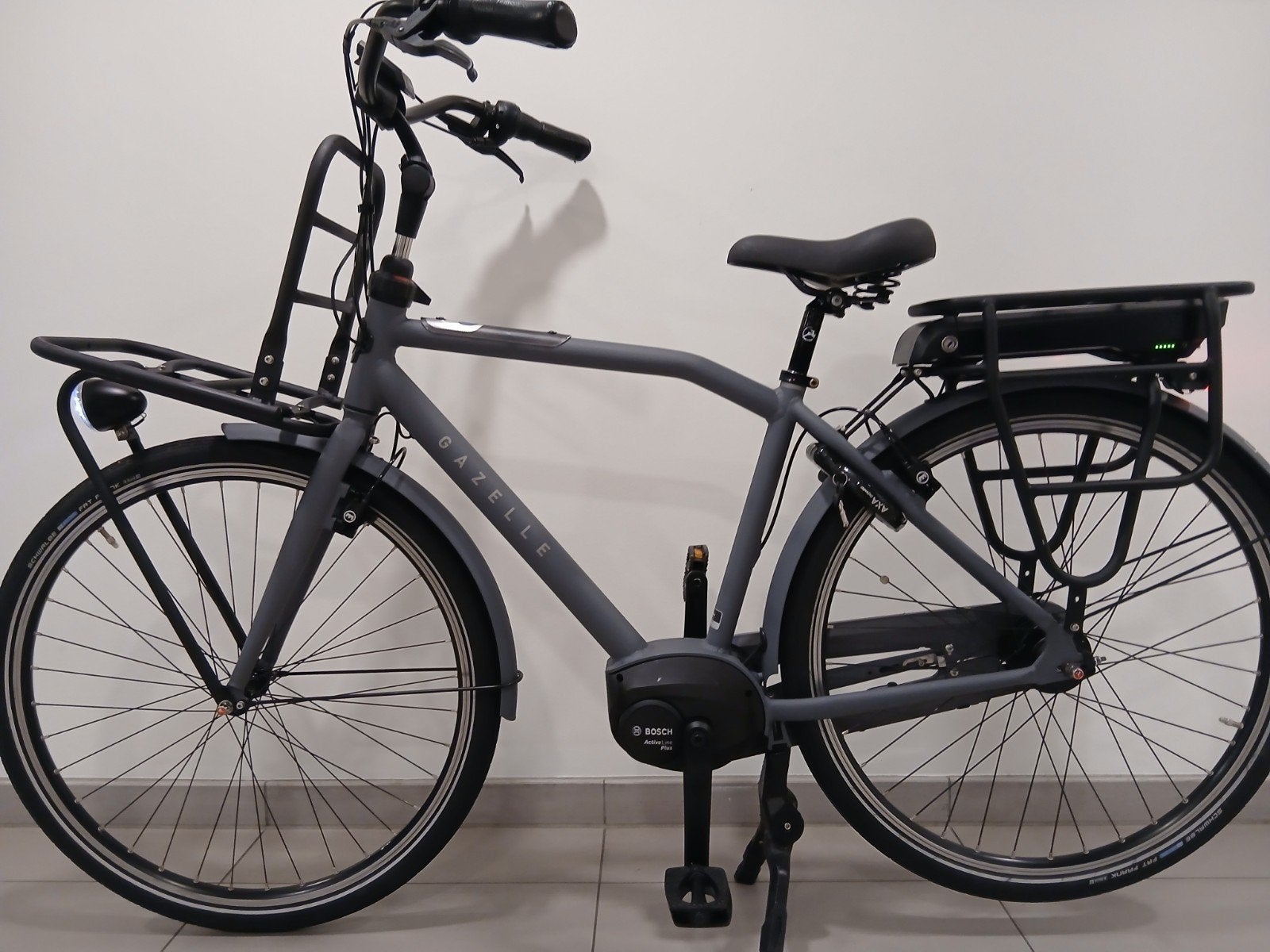 ELEKTRISCHE TRANSPORTFIETS HERENFIETS GAZELLE HEAVY DUTY T8, Fietsen en Brommers, Fietsen | Heren | Herenfietsen, Ophalen, Zo goed als nieuw