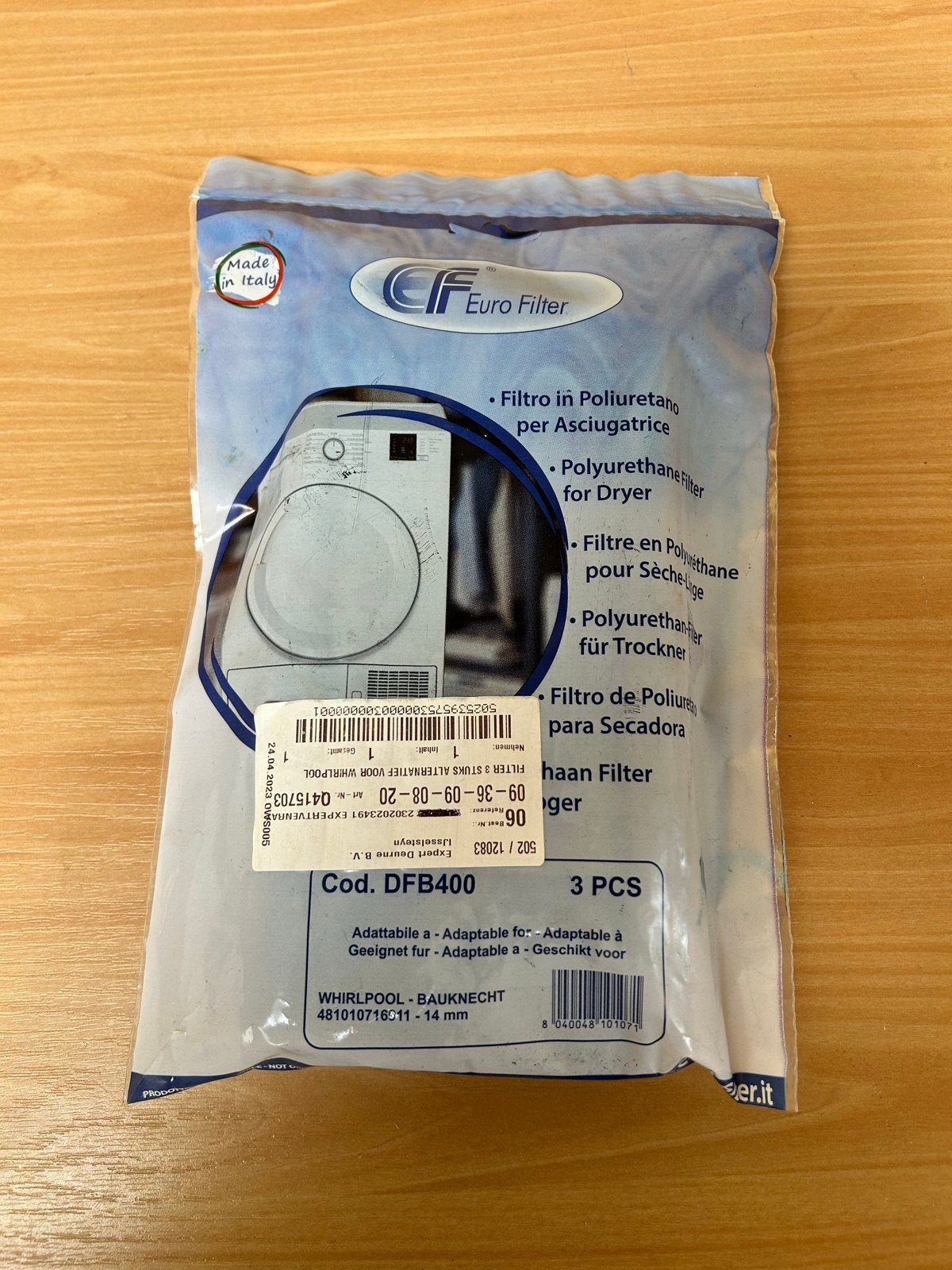 3 Nieuwe Filters voor Droger (Whirlpool/Bauknecht), Ophalen of Verzenden, Nieuw