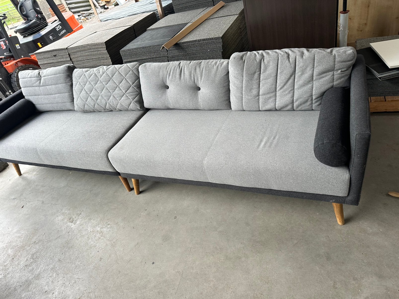 Bank bankstel 2 delen, Huis en Inrichting, Banken | Bankstellen, Ophalen, 250 tot 300 cm, Gebruikt, Q