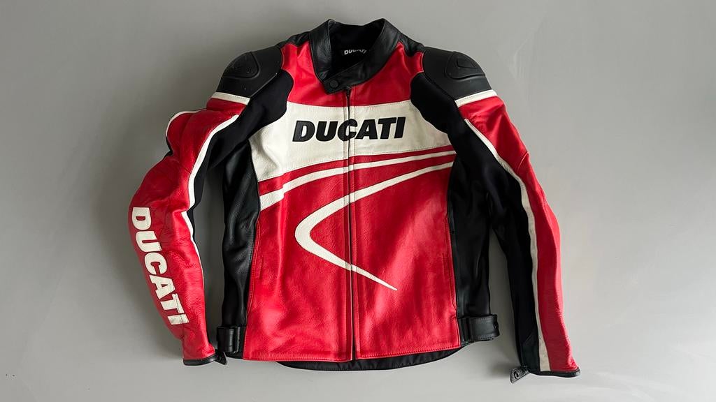 Dainese Ducati Leren Motorjas Maat 50, Motoren, Kleding | Motorkleding, Ophalen of Verzenden, Tweedehands, Heren, Jas | leer