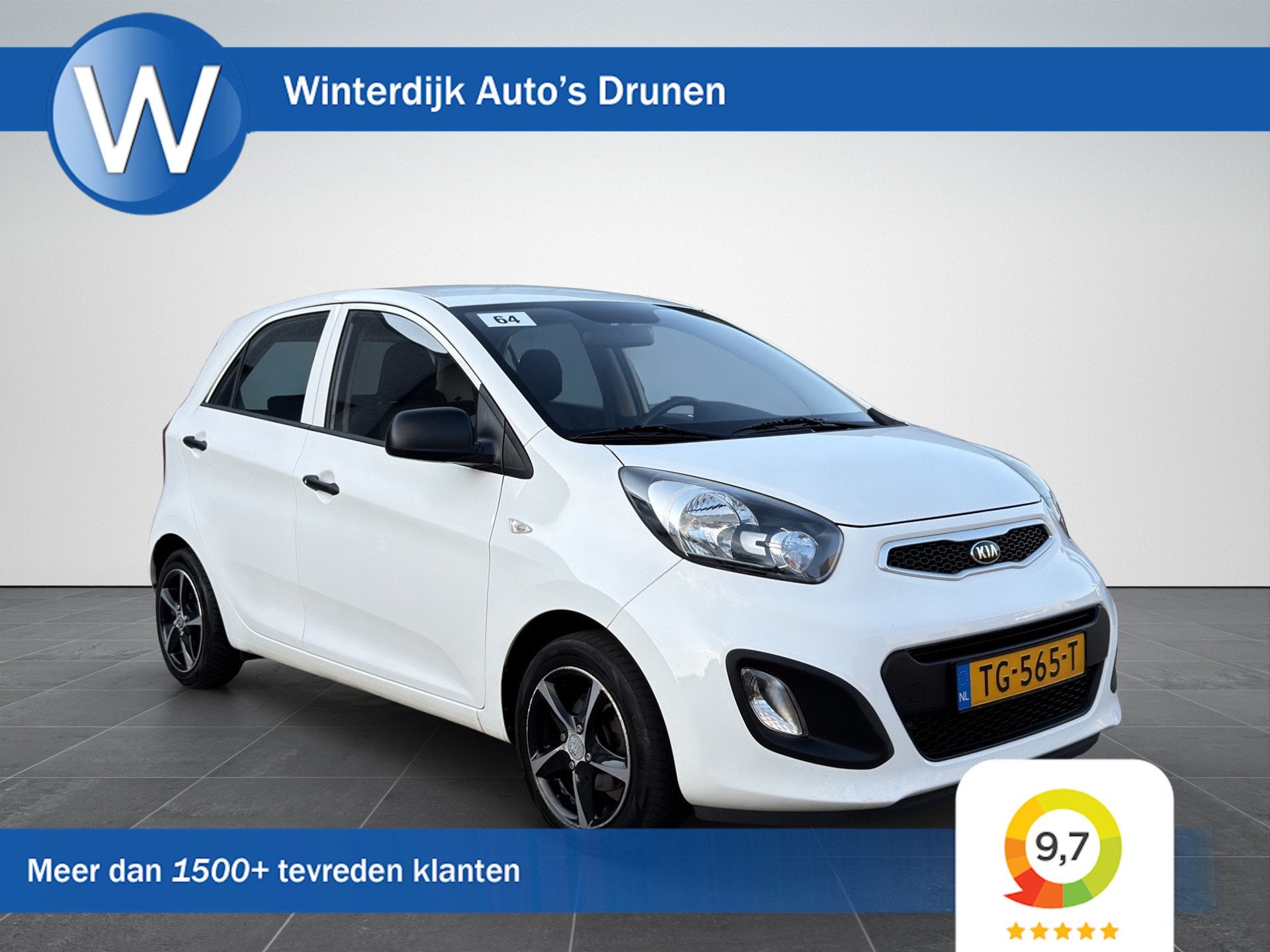 Kia Picanto 1.0 CVVT Airco|Parkeersensoren|Carplay|5Deurs, Auto's, Voorwielaandrijving, Euro 5, Gebruikt, 400 kg