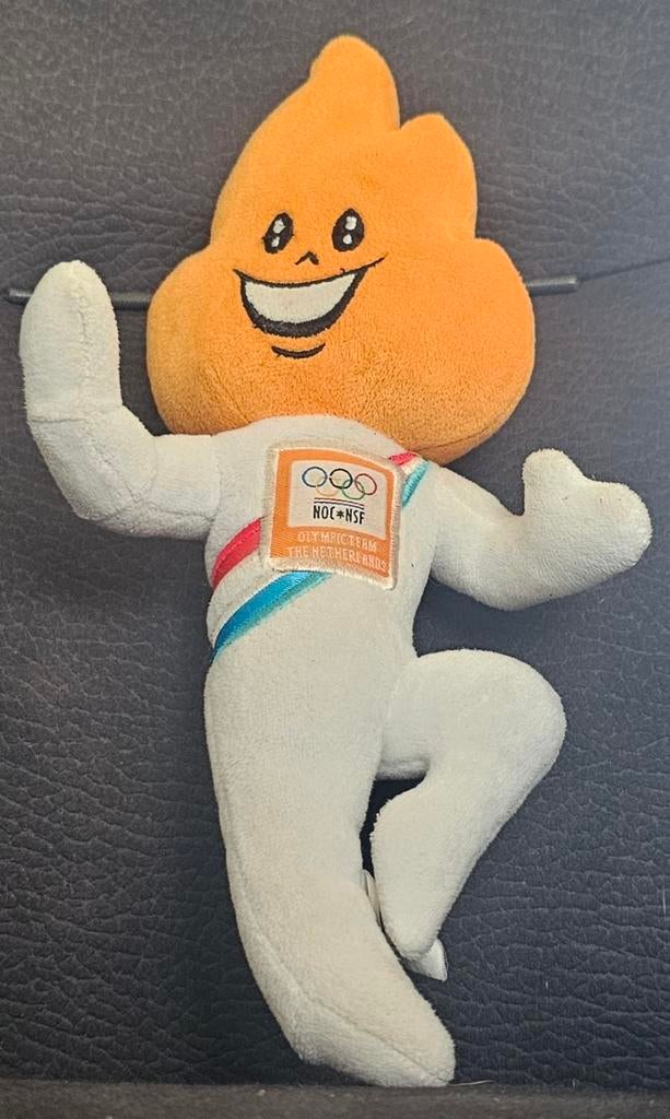 Olympische fakkel knuffel NOC*NSF Team Nederland, Ophalen of Verzenden, Zo goed als nieuw, Overige typen